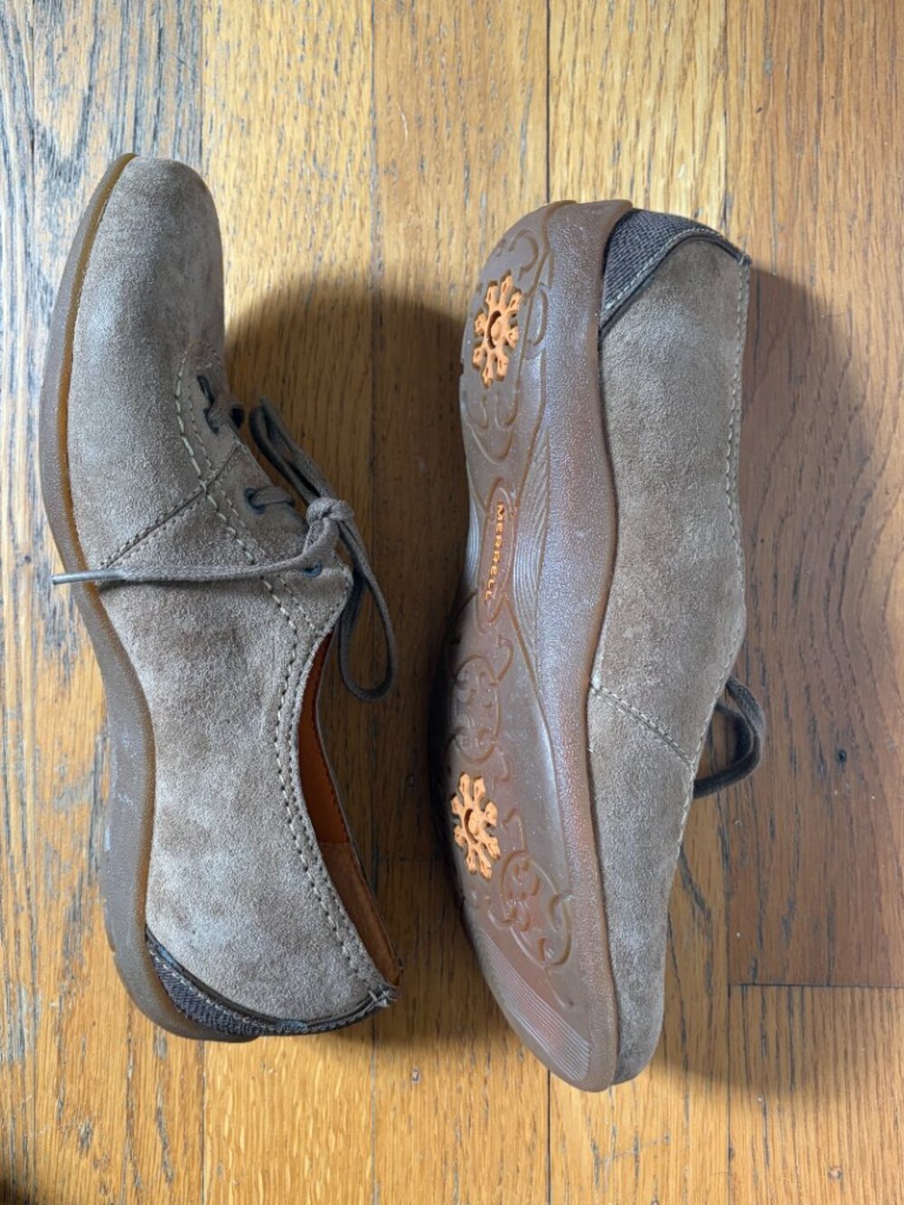 Merrell Women's Rosella Lace shoes Otter brown suede Size 8 - Picture 4 of 9